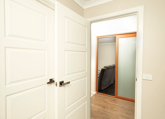 Doors Plus Internal Painted White Solid Panelled Bedroom Door
