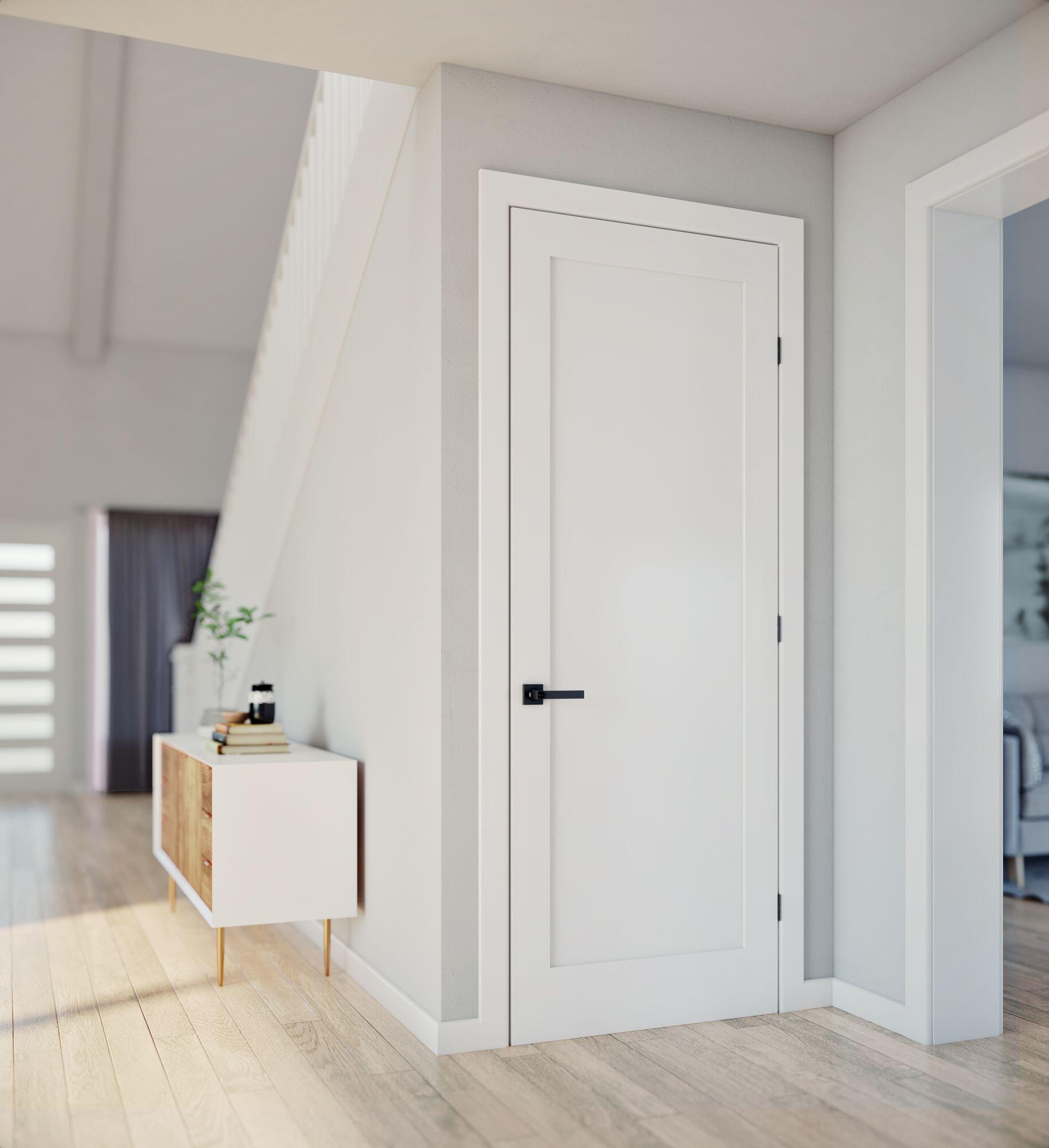 https://www.doorsplus.com.au/wp-content/uploads/2021/04/Doors-Plus-Internal-Shaker-Wardrobe-doube-hinged-painted-white-single-hinged-door-with-matt-black-passage-sets-with-mirror.jpg
