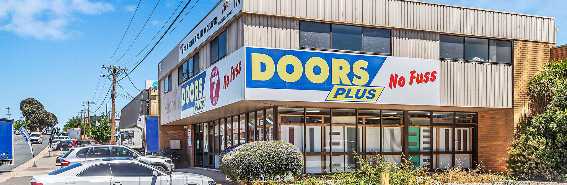 Doors Plus Fyshwick Showroom in Canberra, ACT Outside view