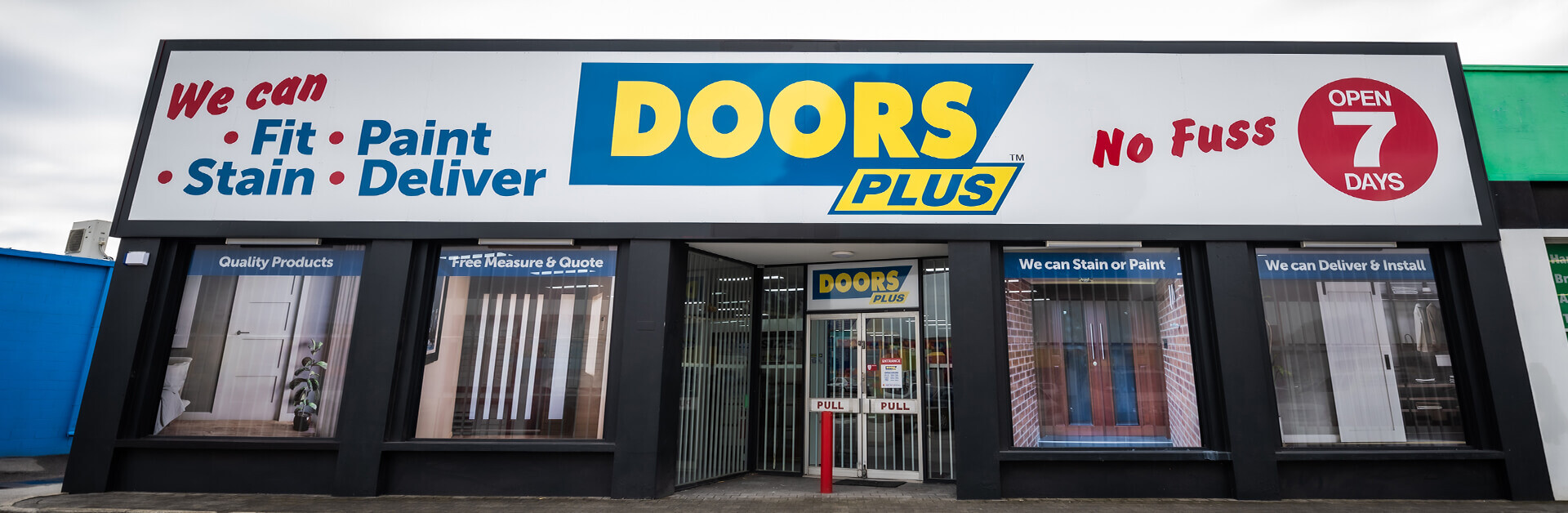 Doors Plus Cannington Showroom in Perth entrance view