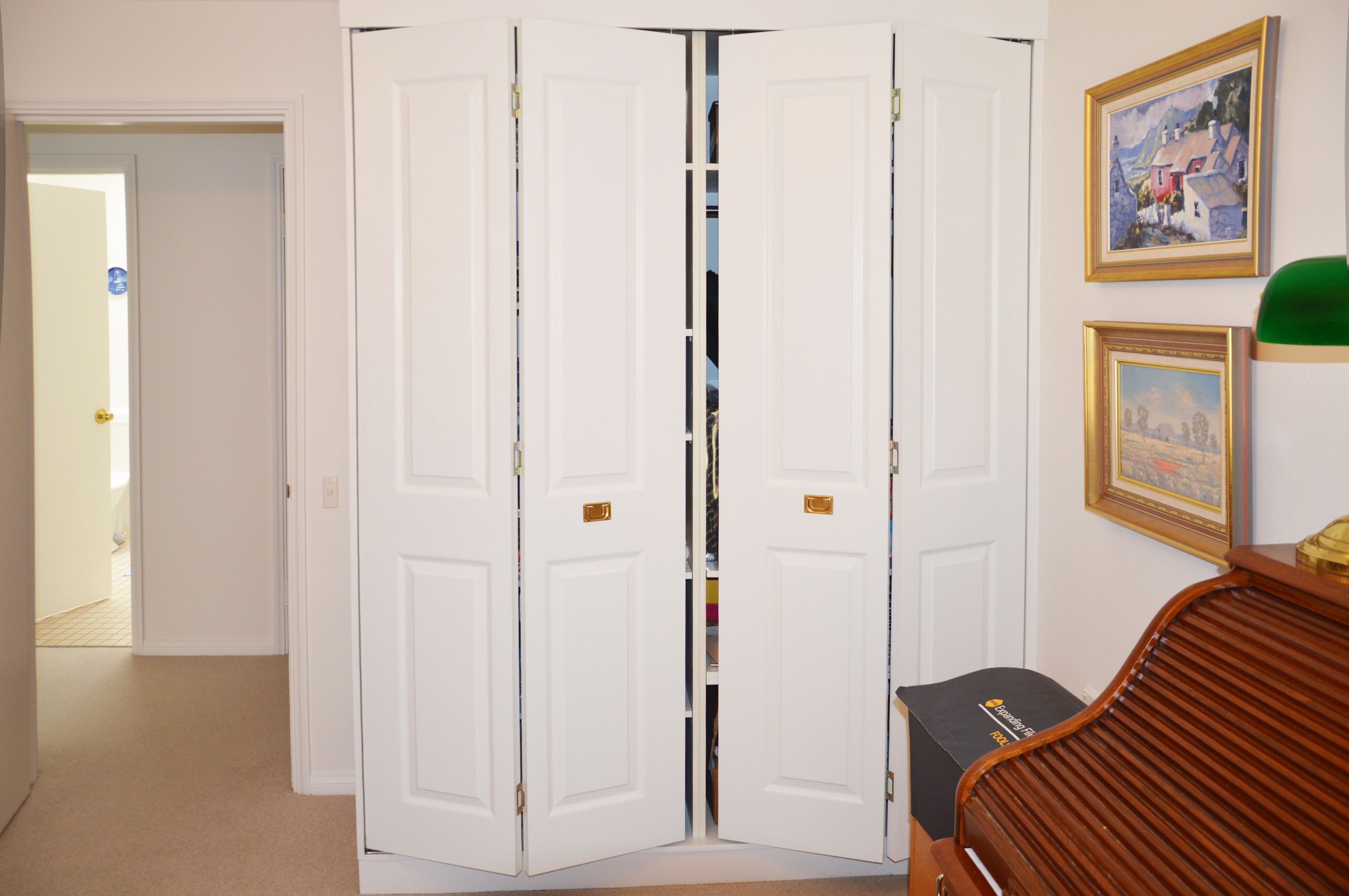 Doors Plus Internal Hollow core Picton Bifold door in painted white finish