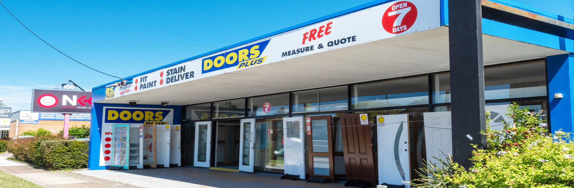 Doors Plus Newcastle Showroom in New South Wales Outer view