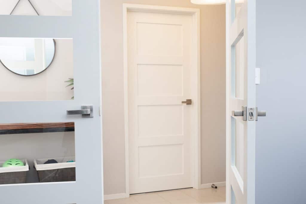 internal shaker 4 panel door in hallway