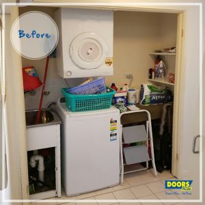 Laundry Before Flush Doors