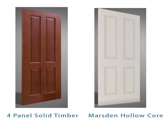 Doors Plus - 4 Panel and Hollow Core Door Comparison