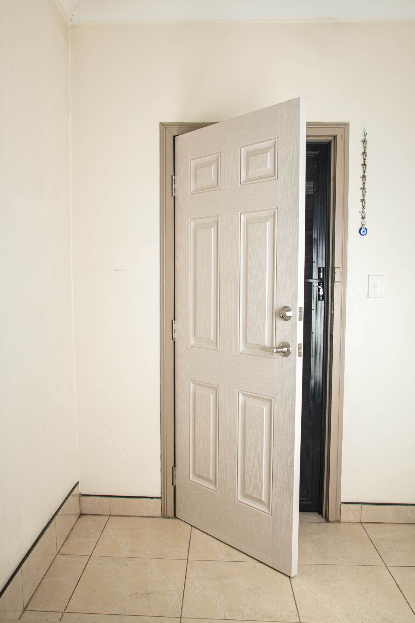 White external door