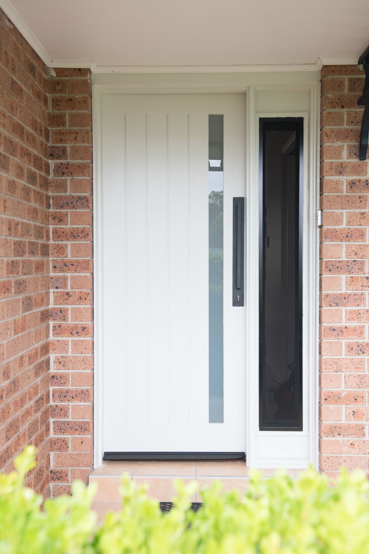 External Hinged Door with Guardian Side Panel - Painted White