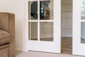 White French Door in Wall Cavity