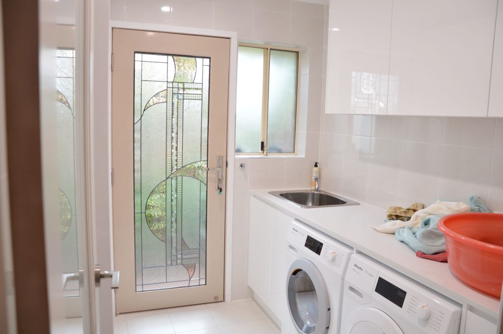 Doors Plus - External Laundry Door with Glass Panel