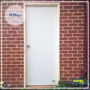 Doors Plus - External Door Painted White - After