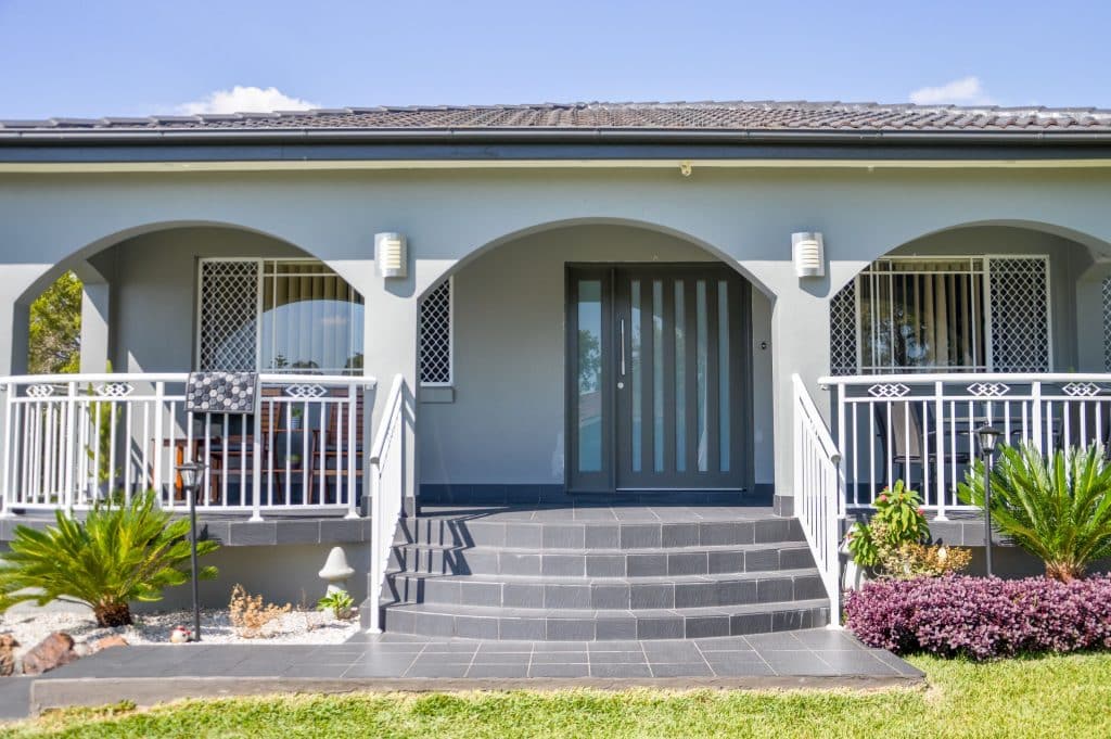 Doors Plus - Custom Made Door With Side Lite Painted Grey