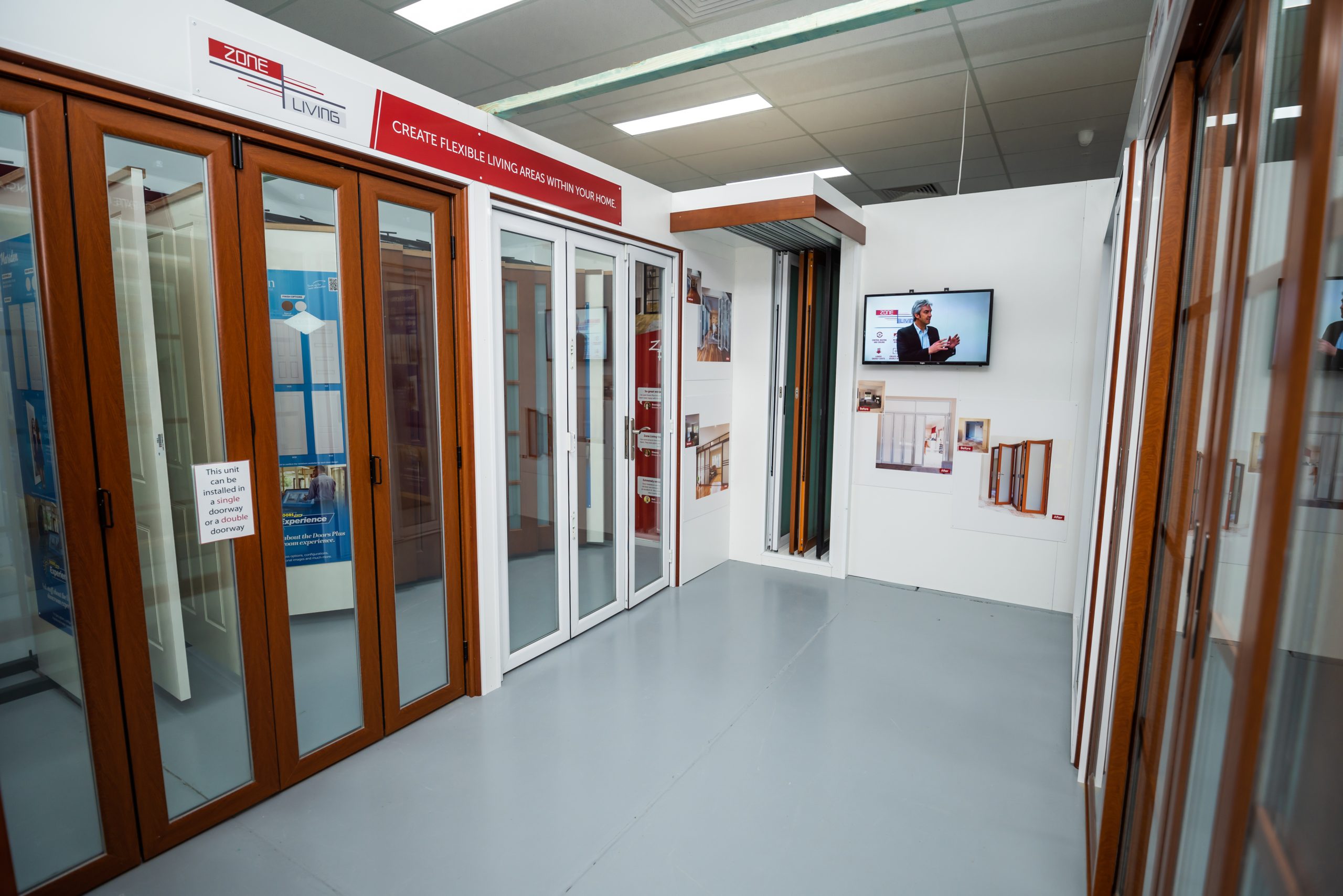Doors Plus - Bifolds and Slider Display at Cannington Store