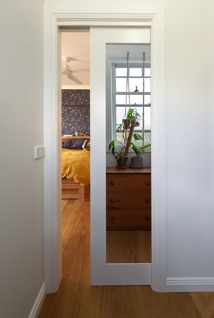 Doors Plus - Cavity Door with Mirror - Painted White
