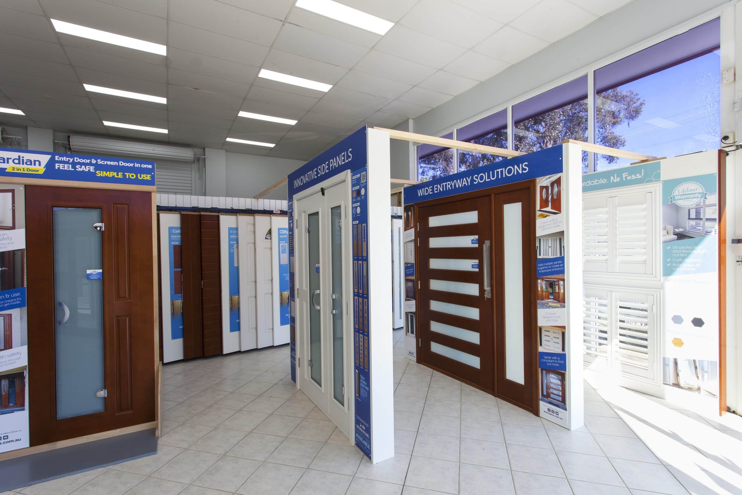 Doors Plus - Variety of Doors Display at Gold Coast Store