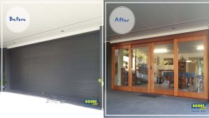 Doors Plus - Before-After Rennovation - Sliding Doors in Patio
