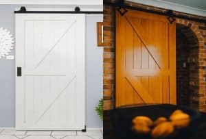 Doors Plus - Barn Doors - Painted White - Stained