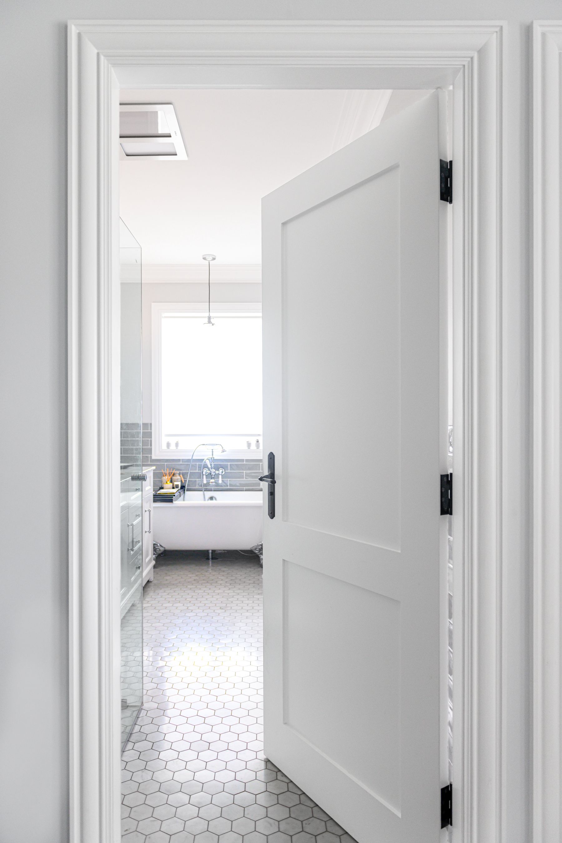 Doors Plus - Bathroom Door - White Shaker Door