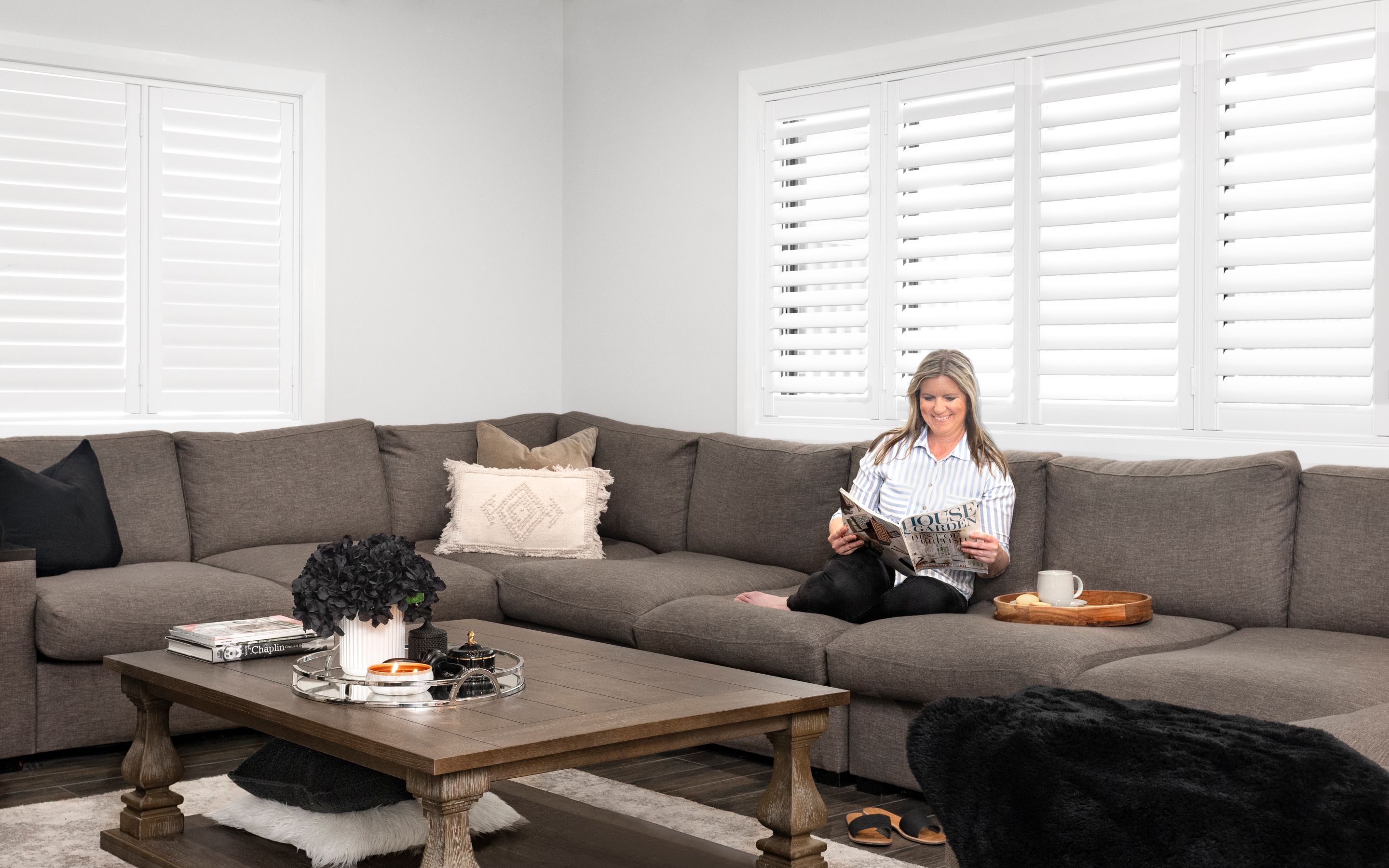 Doors Plus - Plantation Shutters in Living Room