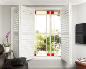 Doors Plus - Bifold Plantation Shutters - White