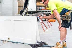 Doors Plus - Fitter Spray Painting Bifold Door