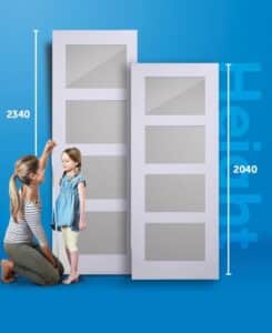 Doors Plus - Sliding Door Heights Chart