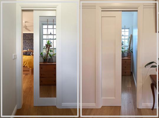 Doors Plus - Internal Sliding Door with Mirror - Cavity