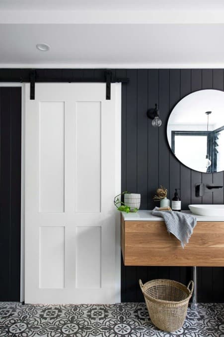 Doors Plus - Shaker Doors On Barn Track - Bathroom