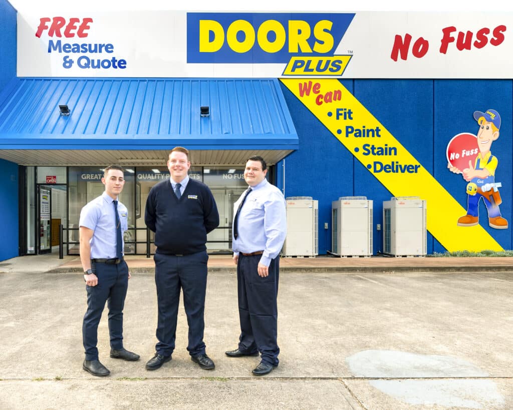 Doors Plus - Sales Team in Front of the Store