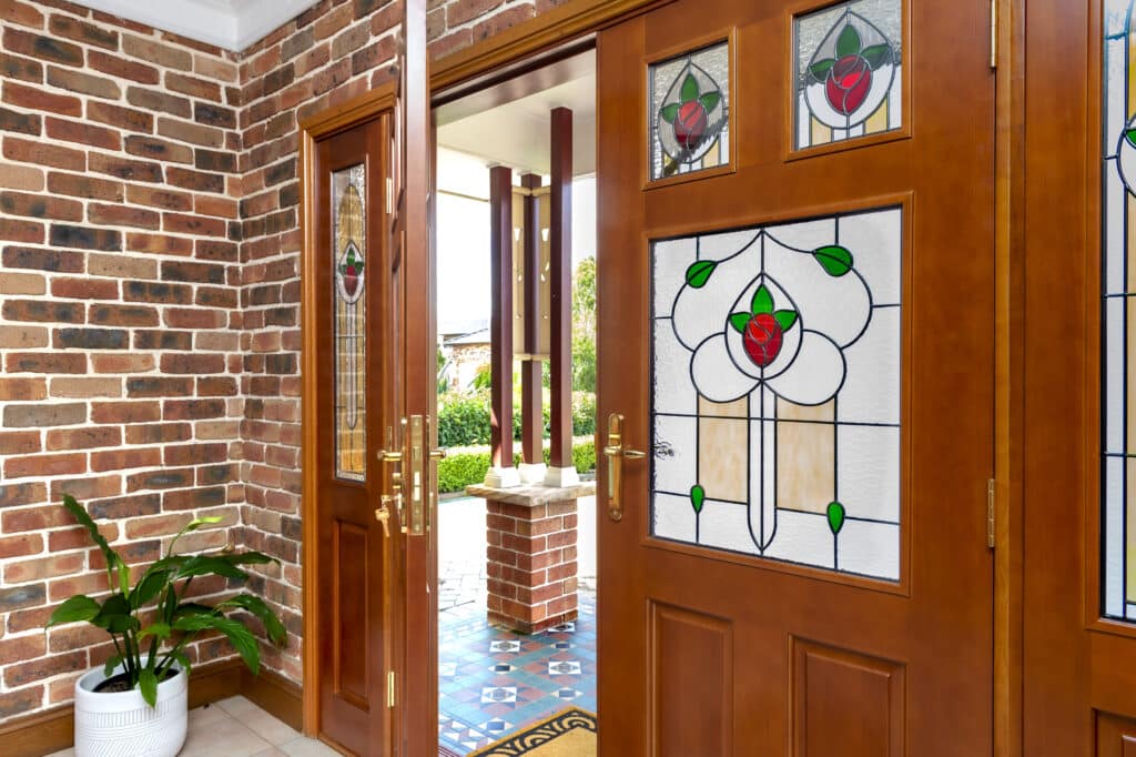 Doors Plus - External Double Door with Decorative Glass