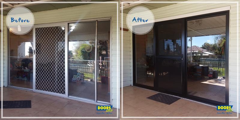 Doors Plus - Aluminium Sliding Door - Before After