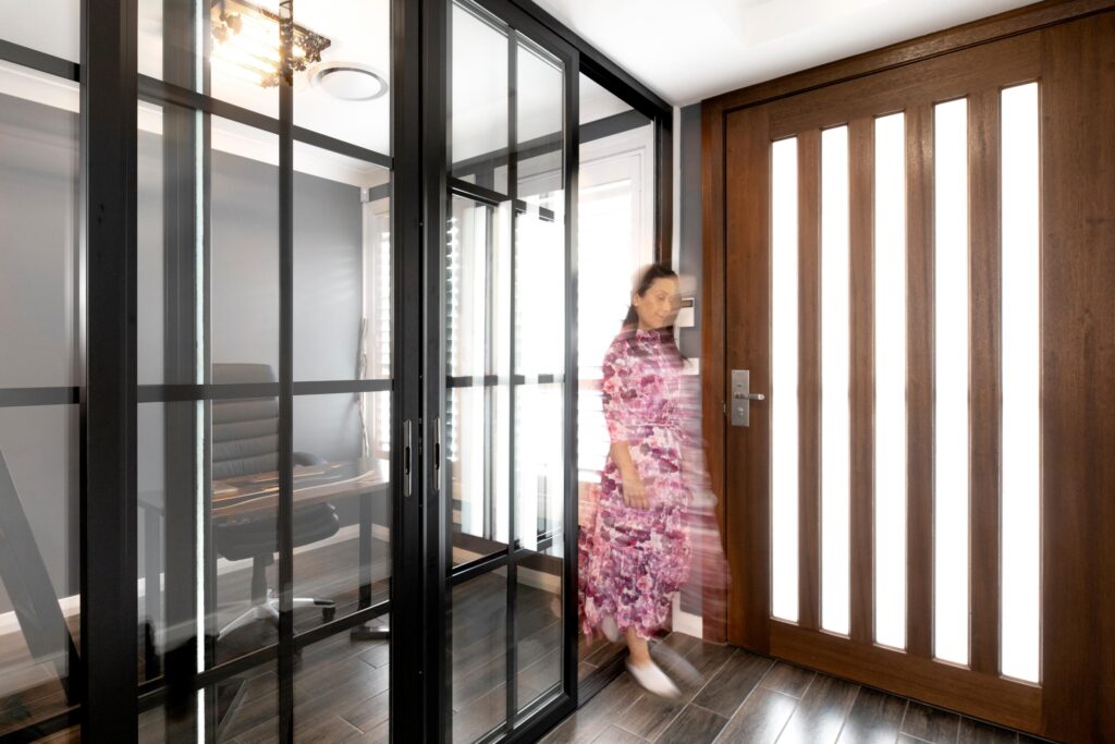 Doors Plus - Black Aluminium Sliding Door - Home Office