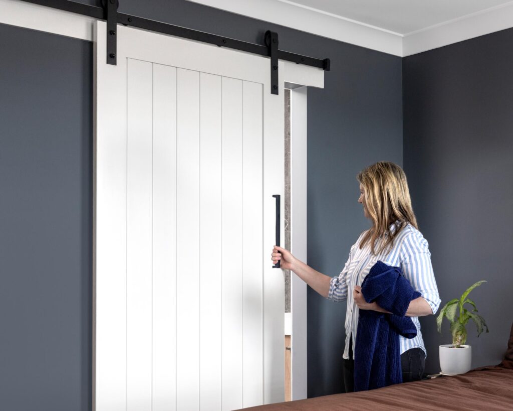 Doors Plus - Black Pull Handle on Barn Door