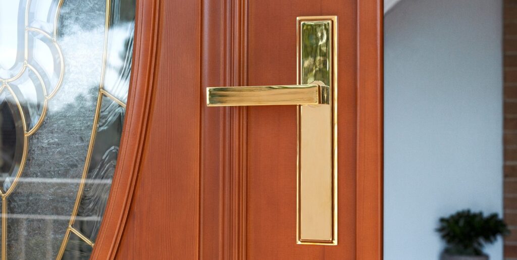 Doors Plus - Lever Handle - Bright Gold Finish