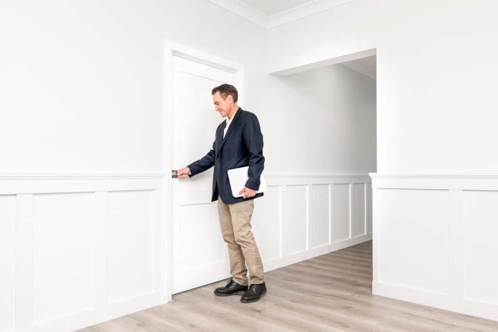 Doors Plus - Painted Shaker Doors - Matching Wainscoting