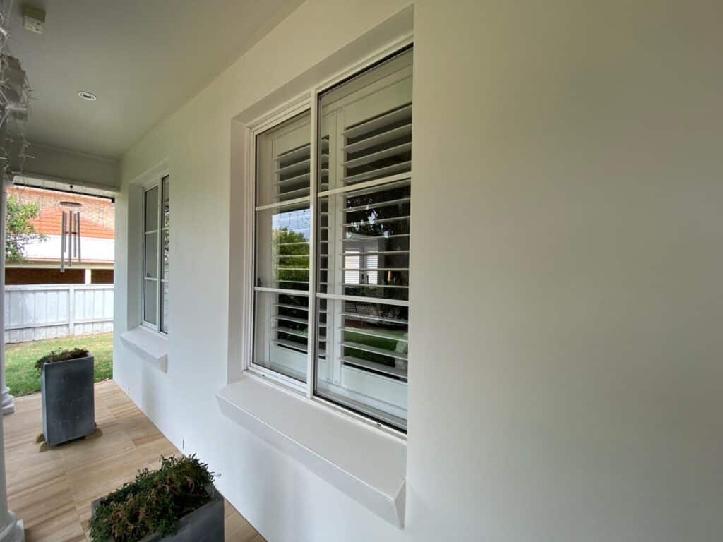 Doors Plus - Plantation Shutters with External Fly Screen