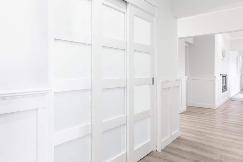Doors Plus - Stacking Shaker Doors - With Glass Panels