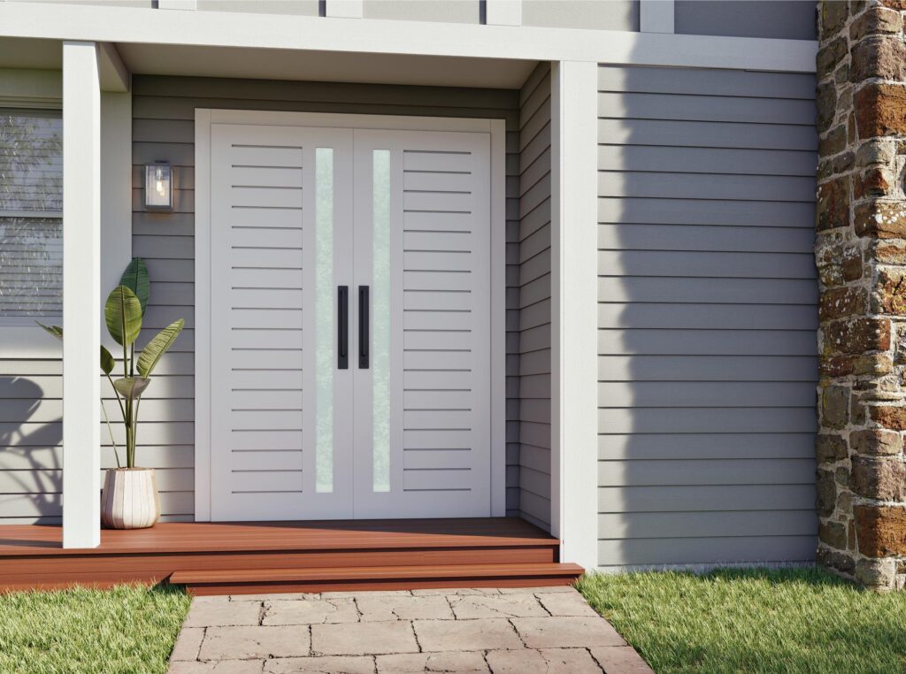 Doors Plus - Double Doors with Black Hardware