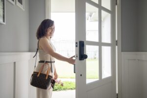 Doors Plus - Smart Lock on French Door
