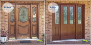 Doors Plus - Wood Door - Before After